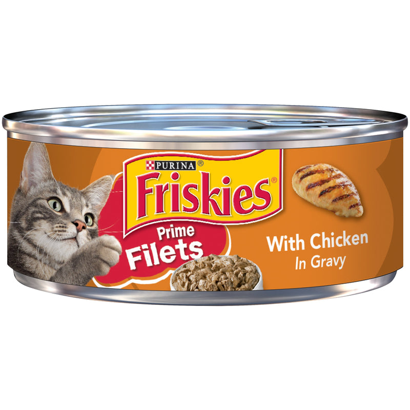 PURINA FRISKIES Prime Filets Chicken in Gravy Wet Cat Food 156g - Amin Pet Shop