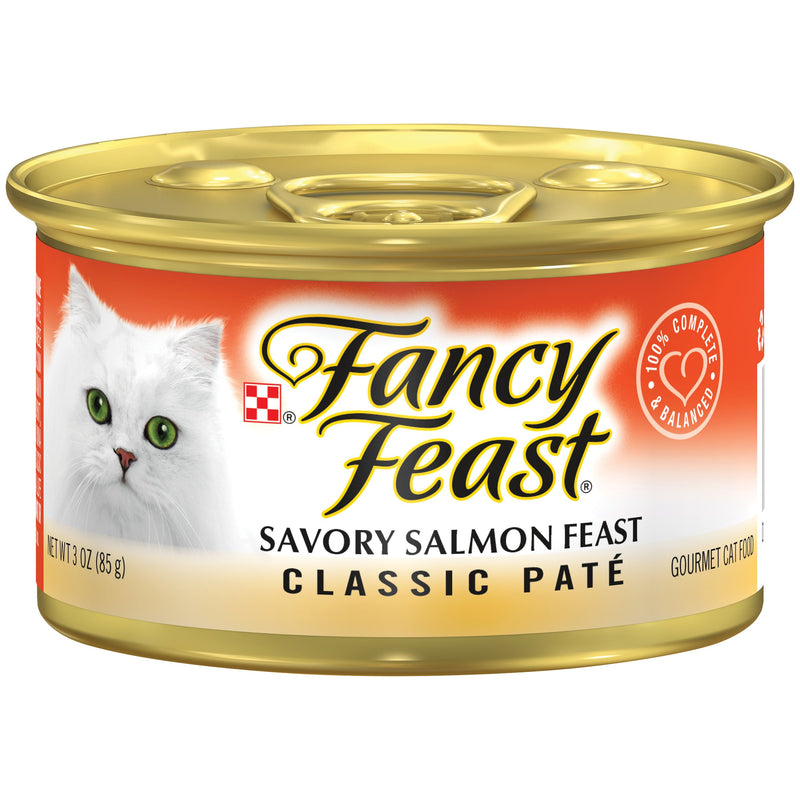 PURINA FANCY FEAST Classic Savory Salmon Wet Cat Food 85g - Amin Pet Shop