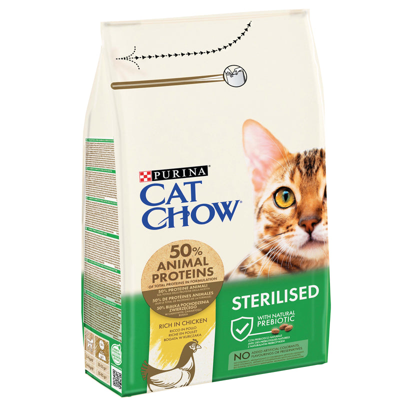 (10 Items) Purina® CAT CHOW® Sterilised Rich in Chicken Dry Cat Food 1.5KG