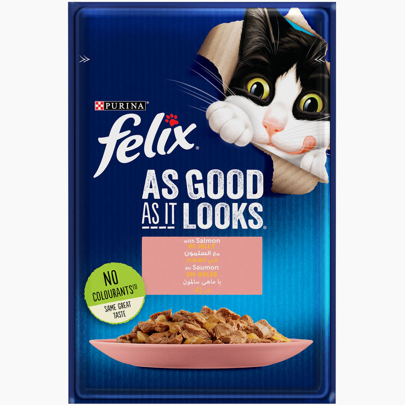 PURINA FELIX As Good as it Looks Salmon Pouch 85g