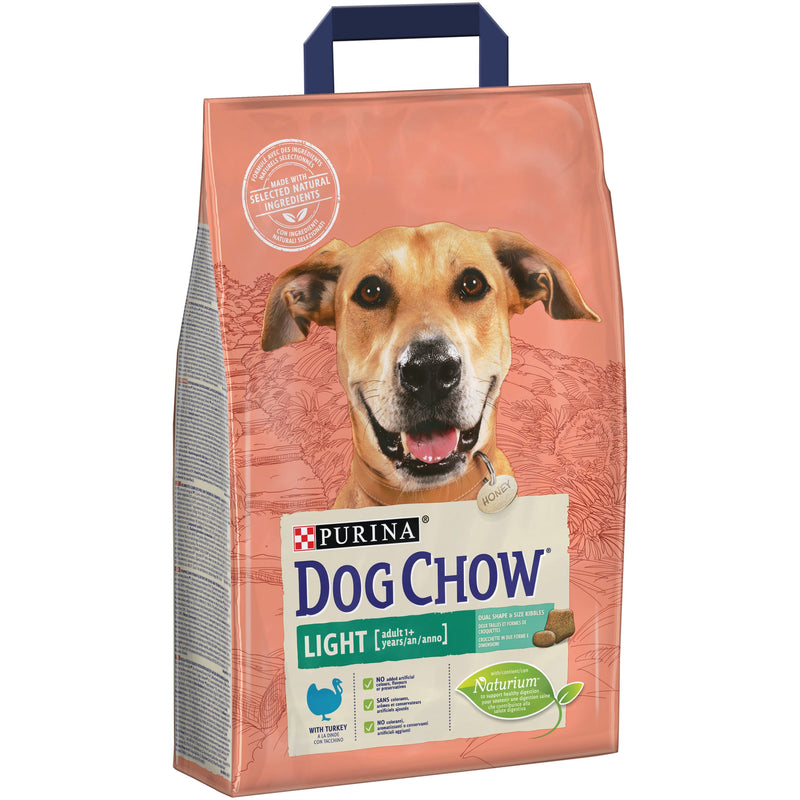 PURINA DOG FOOD DOG CHOW LIGHT TURKEY 2.5KG (10 Items)