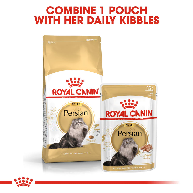 Royal Canin Persian Adult (85 gm\Pouch) - Wet food for adult Persian cat - over 12 months - Amin Pet Shop