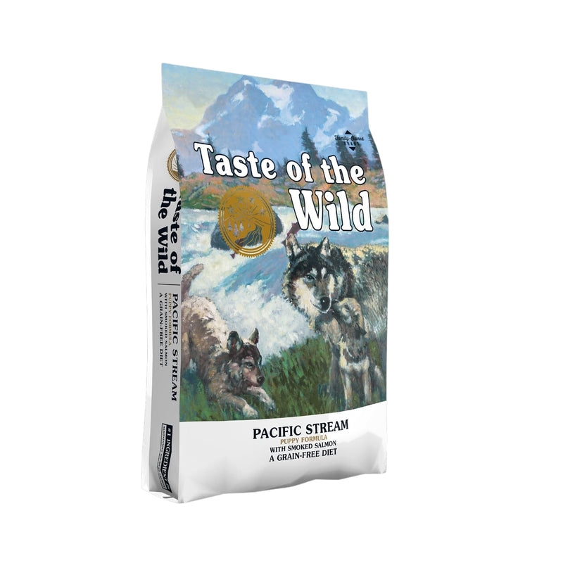 Pacific Stream Puppy Recipe with Smoke-Flavored Salmon 12.2kg - taste of the wild