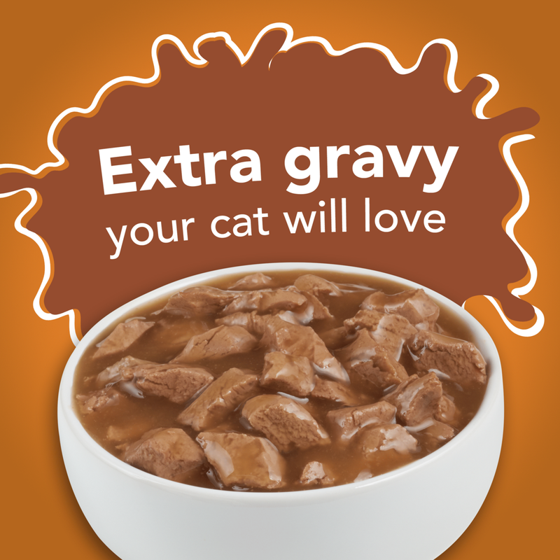 Friskies Extra Gravy Chunky With Chicken In Savory Gravy Wet Cat Food 156g